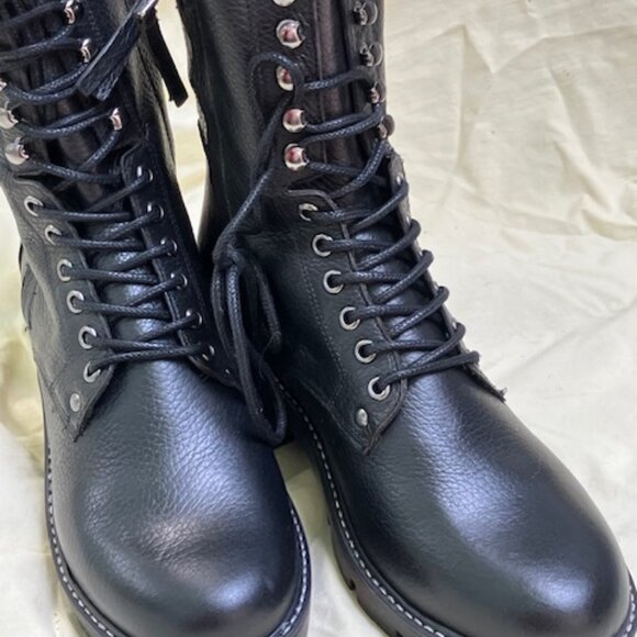 Size 9 Colo black combat boots - Picture 1 of 7